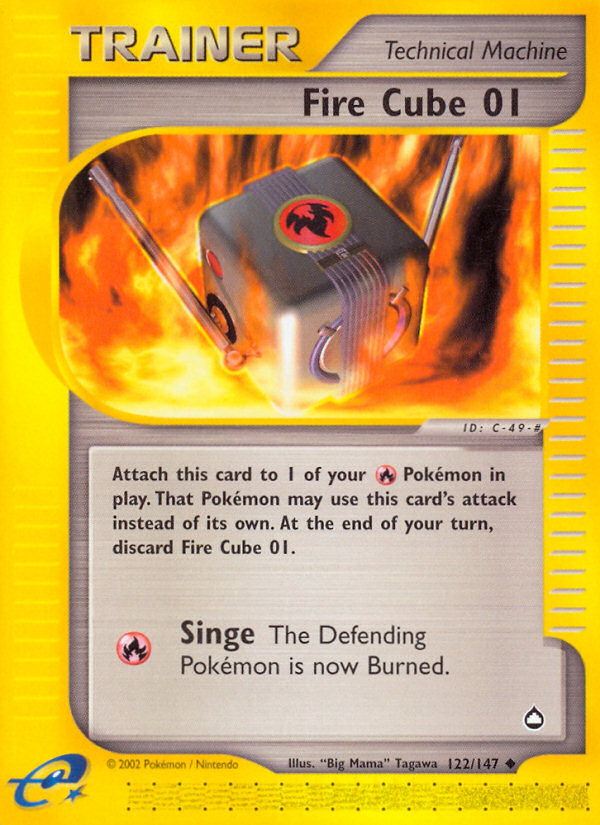 Fire Cube 01 (122/147) [Aquapolis] | Shuffle n Cut Hobbies & Games