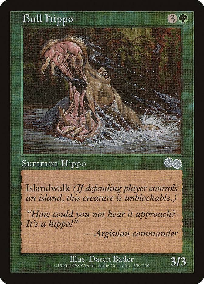 Bull Hippo [Urza's Saga] | Shuffle n Cut Hobbies & Games