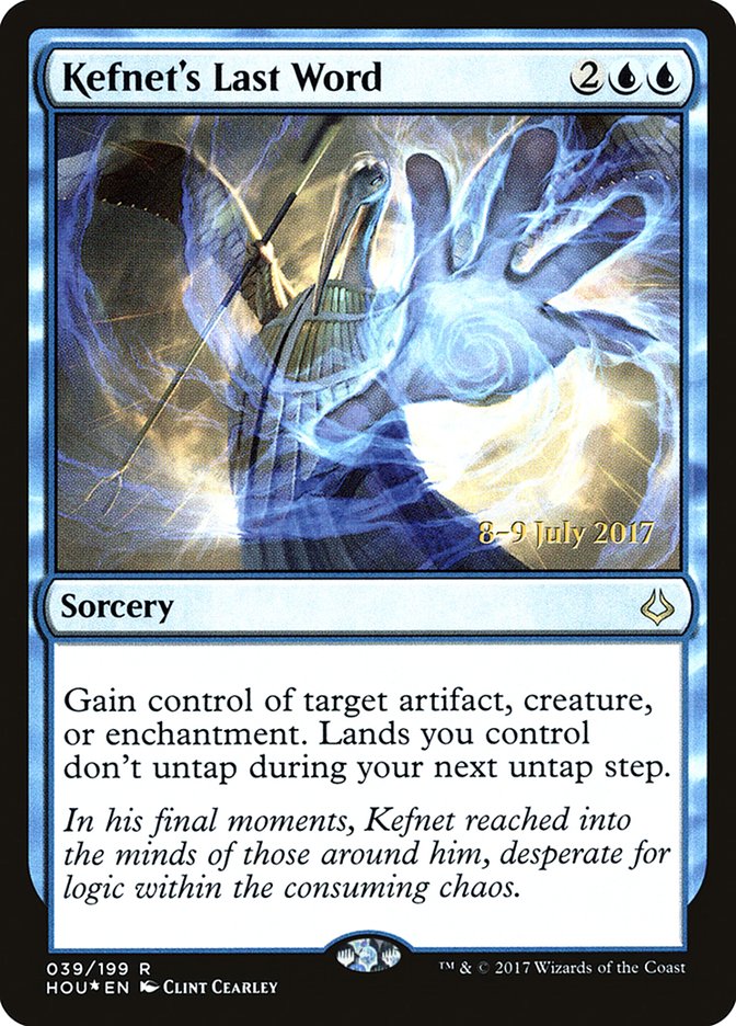 Kefnet's Last Word [Hour of Devastation Prerelease Promos] | Shuffle n Cut Hobbies & Games