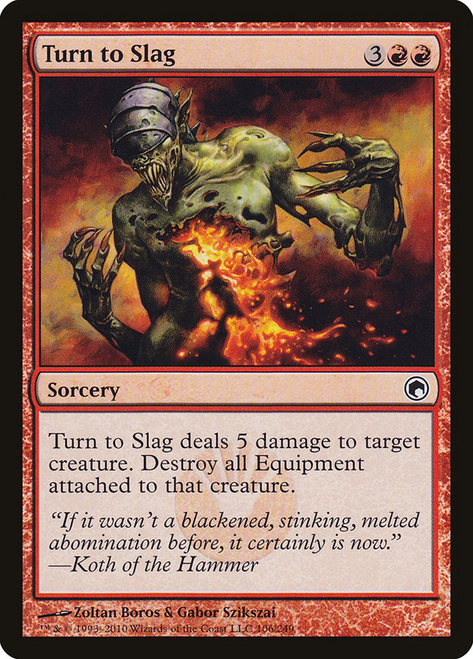 Turn to Slag [Scars of Mirrodin] | Shuffle n Cut Hobbies & Games