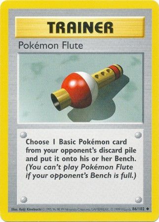 Pokemon Flute (86/102) [Base Set Shadowless Unlimited] | Shuffle n Cut Hobbies & Games