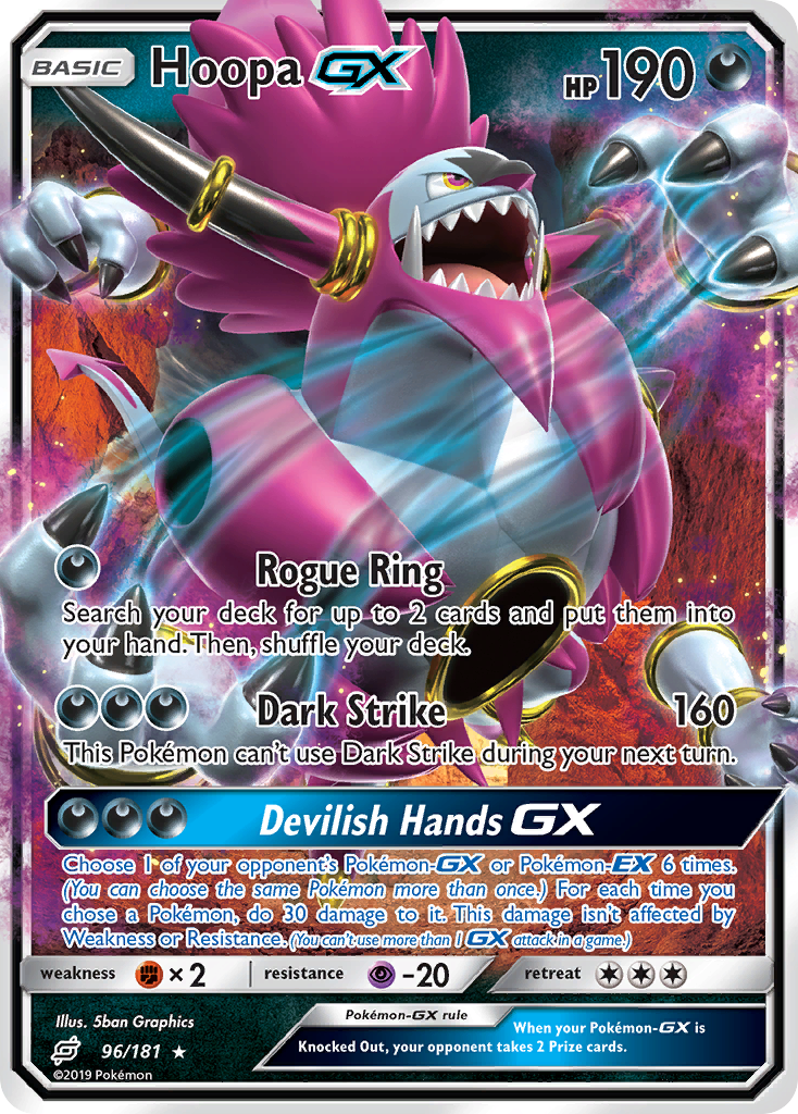 Hoopa GX (96/181) [Sun & Moon: Team Up] | Shuffle n Cut Hobbies & Games