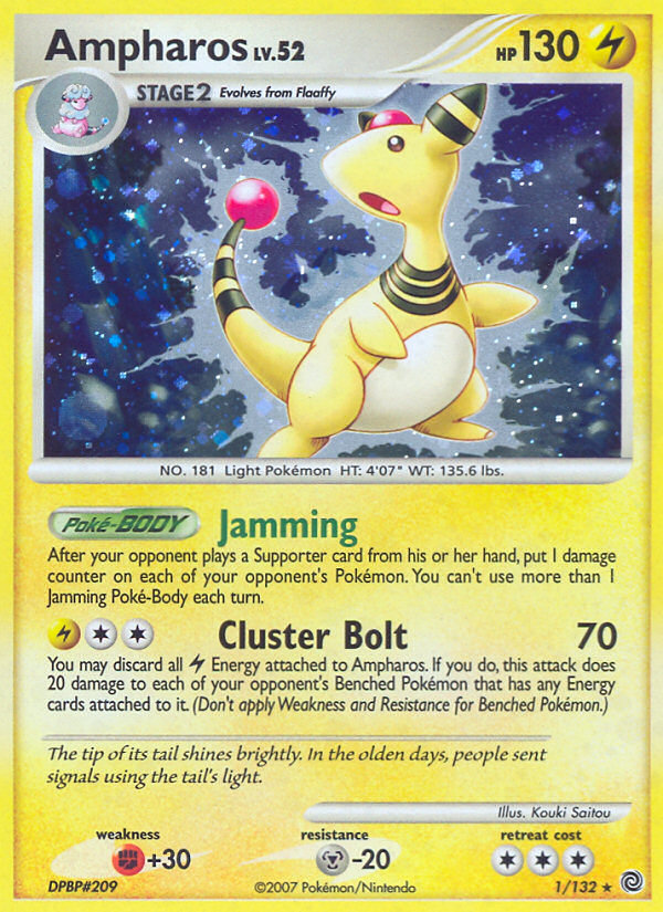 Ampharos (1/132) [Diamond & Pearl: Secret Wonders] | Shuffle n Cut Hobbies & Games