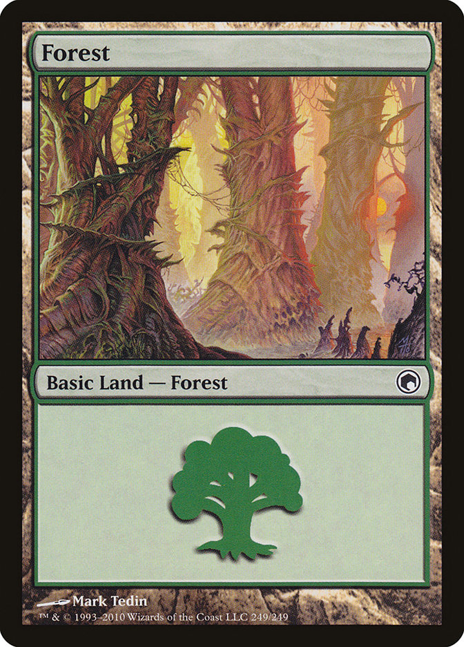 Forest (249) [Scars of Mirrodin] | Shuffle n Cut Hobbies & Games