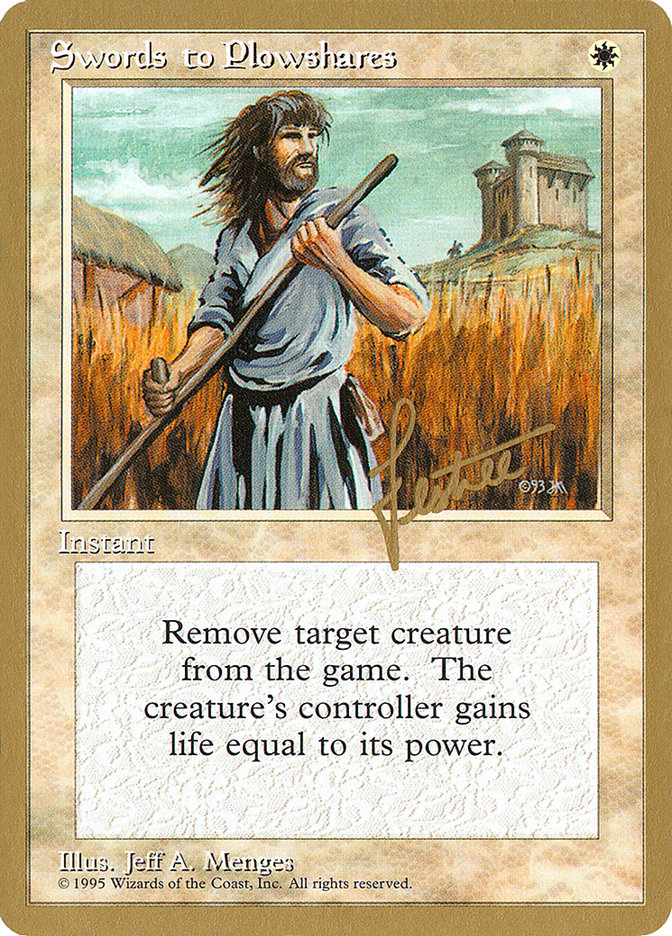 Swords to Plowshares (Bertrand Lestree) [Pro Tour Collector Set] | Shuffle n Cut Hobbies & Games