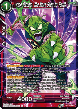 King Piccolo, the Next Step to Youth (Common) [BT13-011] | Shuffle n Cut Hobbies & Games
