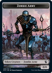 Zombie (005) // Zombie Army Double-Sided Token [Innistrad: Midnight Hunt Commander Tokens] | Shuffle n Cut Hobbies & Games