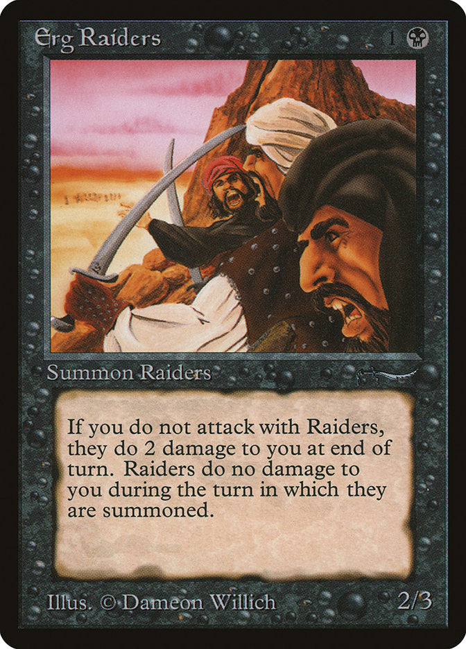 Erg Raiders (Dark Mana Cost) [Arabian Nights] | Shuffle n Cut Hobbies & Games