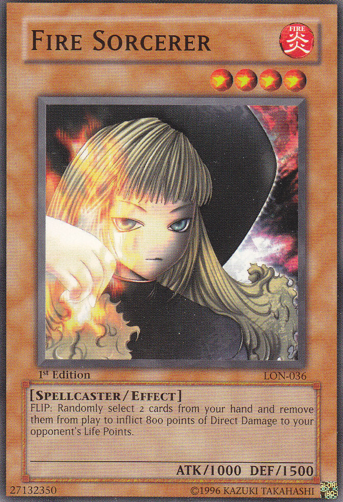 Fire Sorcerer [LON-036] Common | Shuffle n Cut Hobbies & Games