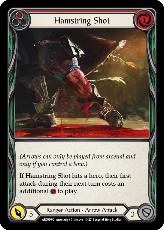 Hamstring Shot (Red) [ARC060-C] 1st Edition Normal | Shuffle n Cut Hobbies & Games