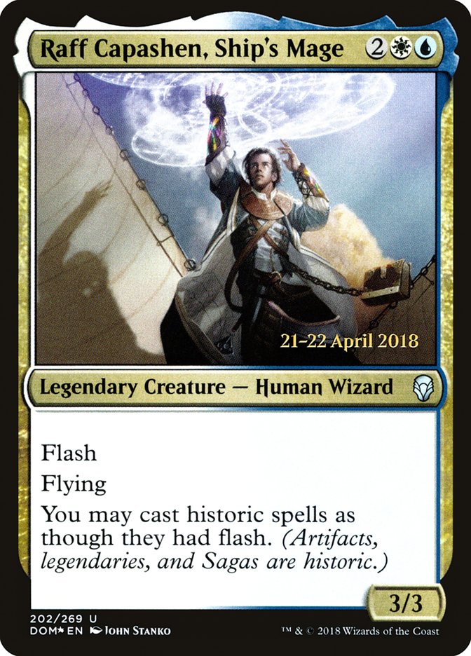 Raff Capashen, Ship's Mage [Dominaria Prerelease Promos] | Shuffle n Cut Hobbies & Games