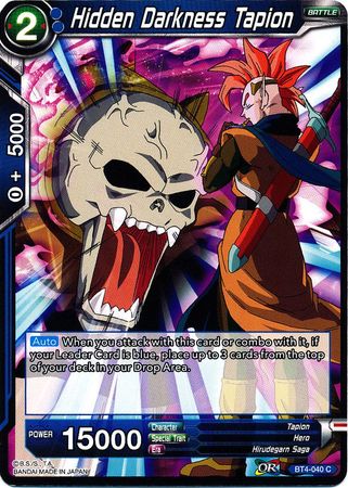 Hidden Darkness Tapion [BT4-040] | Shuffle n Cut Hobbies & Games