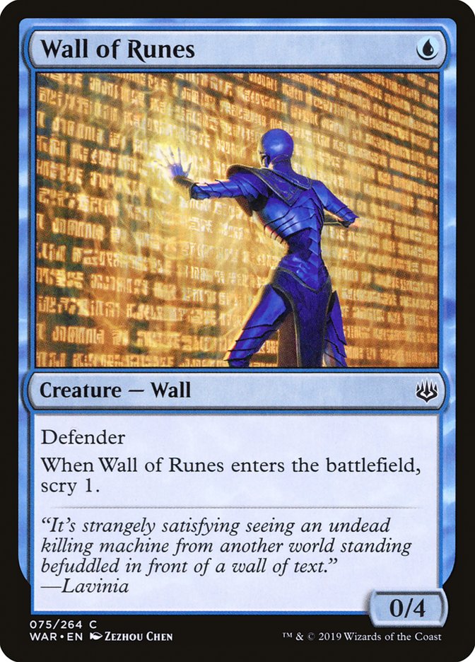 Wall of Runes [War of the Spark] | Shuffle n Cut Hobbies & Games