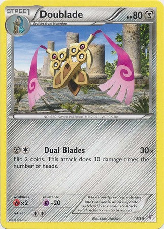 Doublade (14/30) [XY: Trainer Kit 1 - Bisharp] | Shuffle n Cut Hobbies & Games