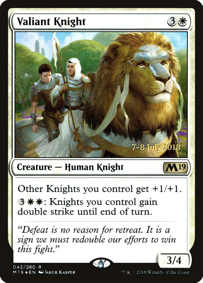 Valiant Knight [Core Set 2019 Prerelease Promos] | Shuffle n Cut Hobbies & Games