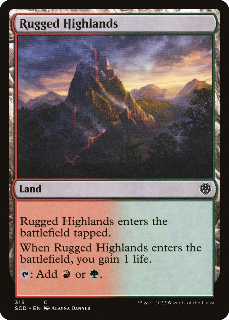 Rugged Highlands [Starter Commander Decks] | Shuffle n Cut Hobbies & Games