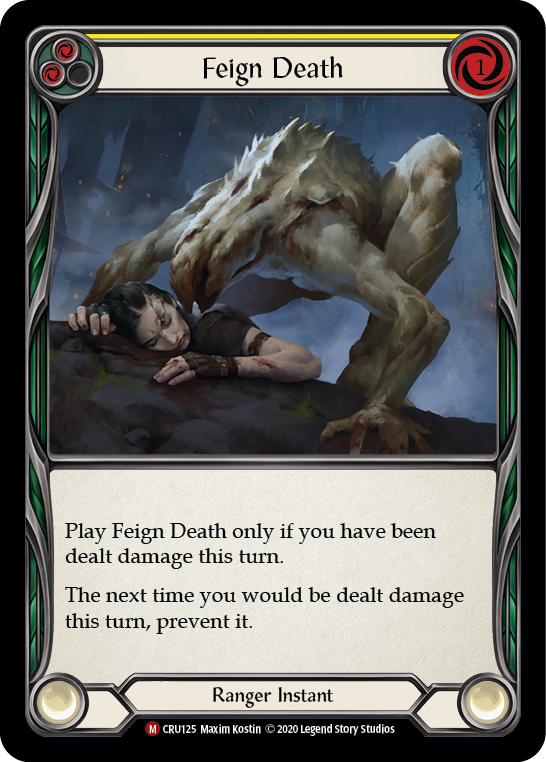 Feign Death [CRU125] 1st Edition Rainbow Foil | Shuffle n Cut Hobbies & Games