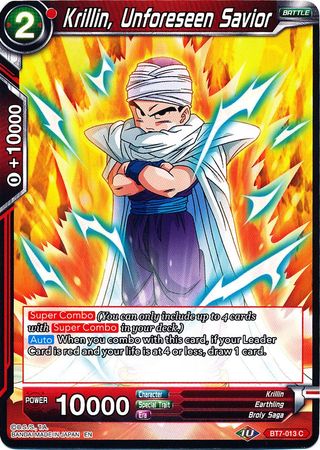 Krillin, Unforeseen Savior [BT7-013] | Shuffle n Cut Hobbies & Games