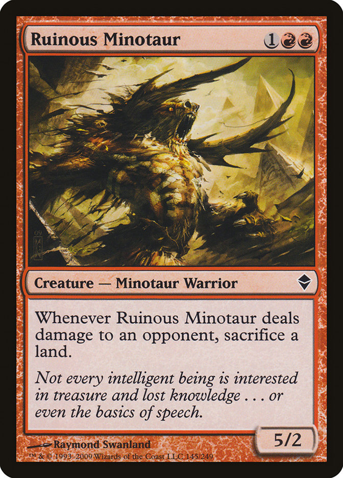 Ruinous Minotaur [Zendikar] | Shuffle n Cut Hobbies & Games