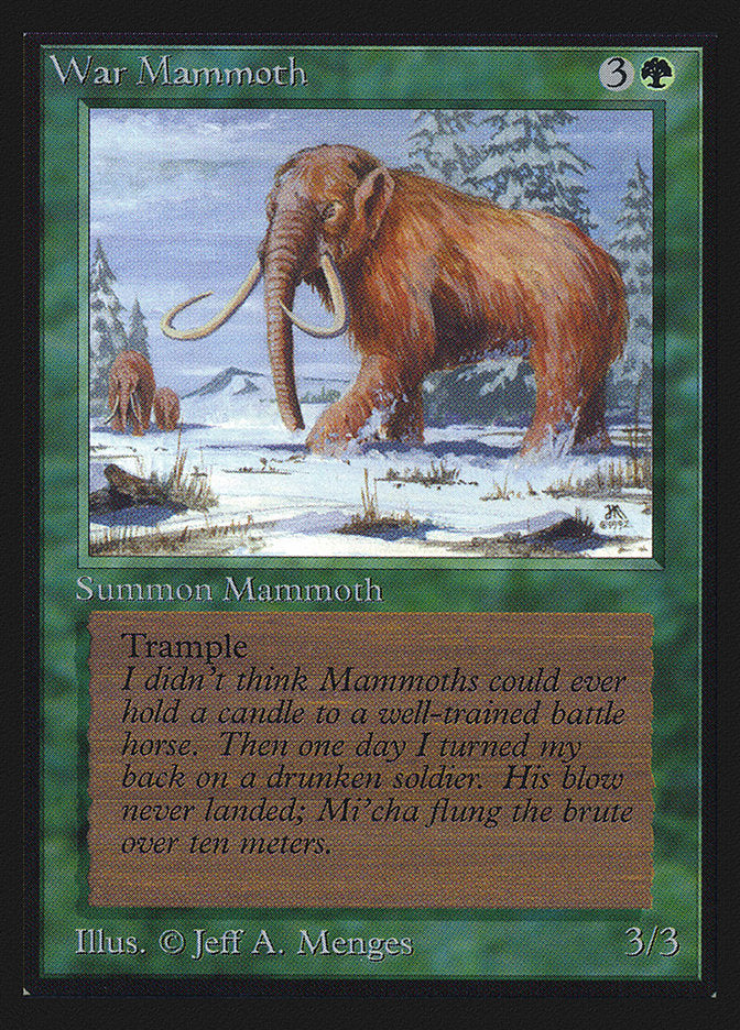 War Mammoth [International Collectors' Edition] | Shuffle n Cut Hobbies & Games