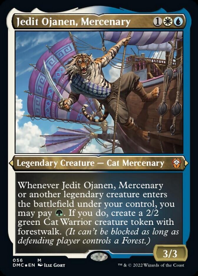 Jedit Ojanen, Mercenary (Foil Etched) [Dominaria United Commander] | Shuffle n Cut Hobbies & Games