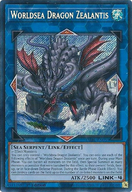 Worldsea Dragon Zealantis [DABL-EN050] Secret Rare | Shuffle n Cut Hobbies & Games