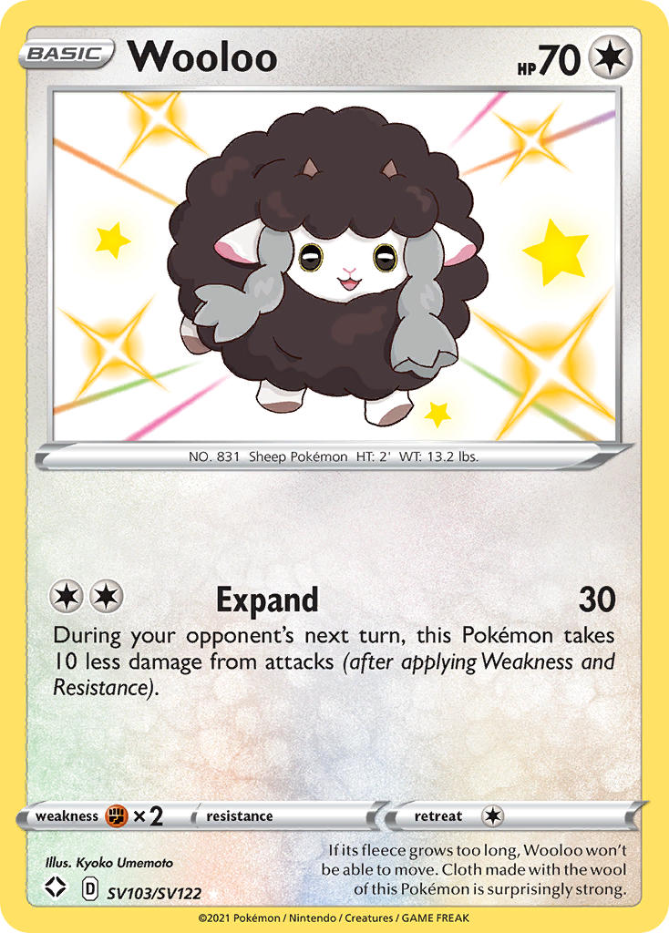 Wooloo (SV103/SV122) [Sword & Shield: Shining Fates] | Shuffle n Cut Hobbies & Games