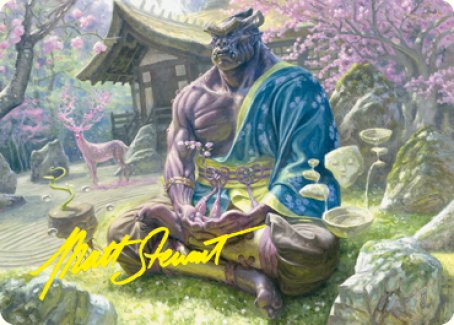 Kosei, Penitent Warlord Art Card (Gold-Stamped Signature) [Kamigawa: Neon Dynasty Art Series] | Shuffle n Cut Hobbies & Games