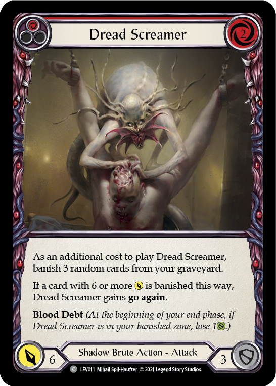 Dread Screamer (Red) [LEV011] (Monarch Levia Blitz Deck) | Shuffle n Cut Hobbies & Games