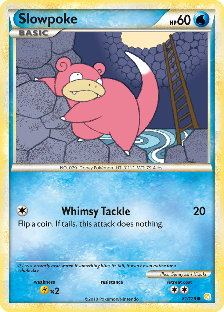 Slowpoke (81/123) [HeartGold & SoulSilver: Base Set] | Shuffle n Cut Hobbies & Games