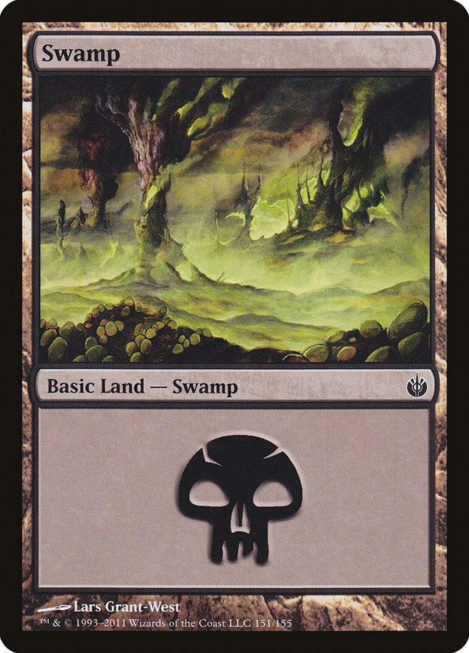 Swamp (151) [Mirrodin Besieged] | Shuffle n Cut Hobbies & Games