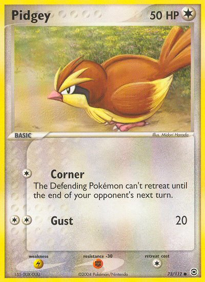 Pidgey (73/112) [EX: FireRed & LeafGreen] | Shuffle n Cut Hobbies & Games