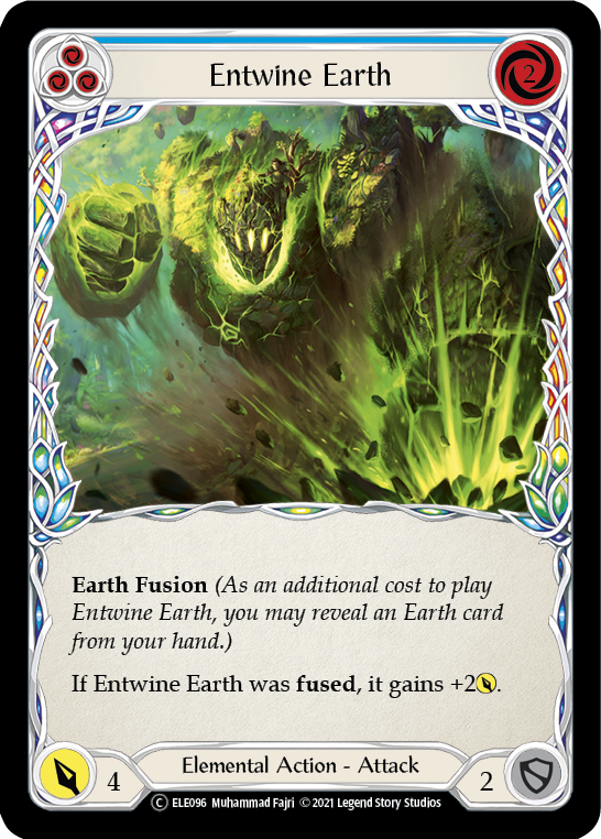 Entwine Earth (Blue) [U-ELE096] Unlimited Rainbow Foil | Shuffle n Cut Hobbies & Games