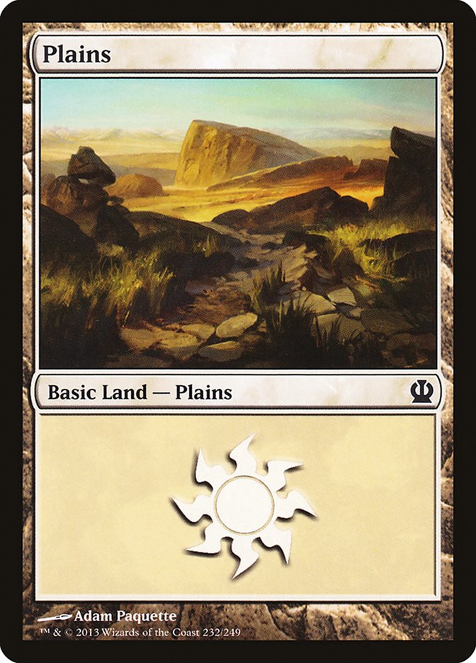 Plains (232) [Theros] | Shuffle n Cut Hobbies & Games