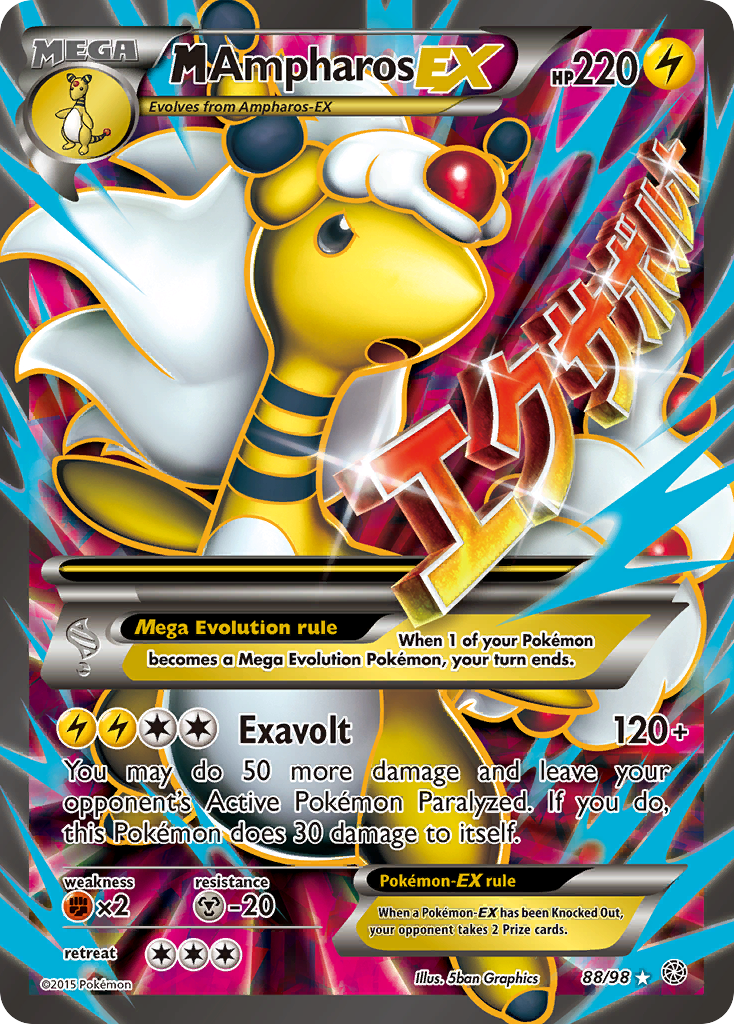 M Ampharos EX (88/98) [XY: Ancient Origins] | Shuffle n Cut Hobbies & Games