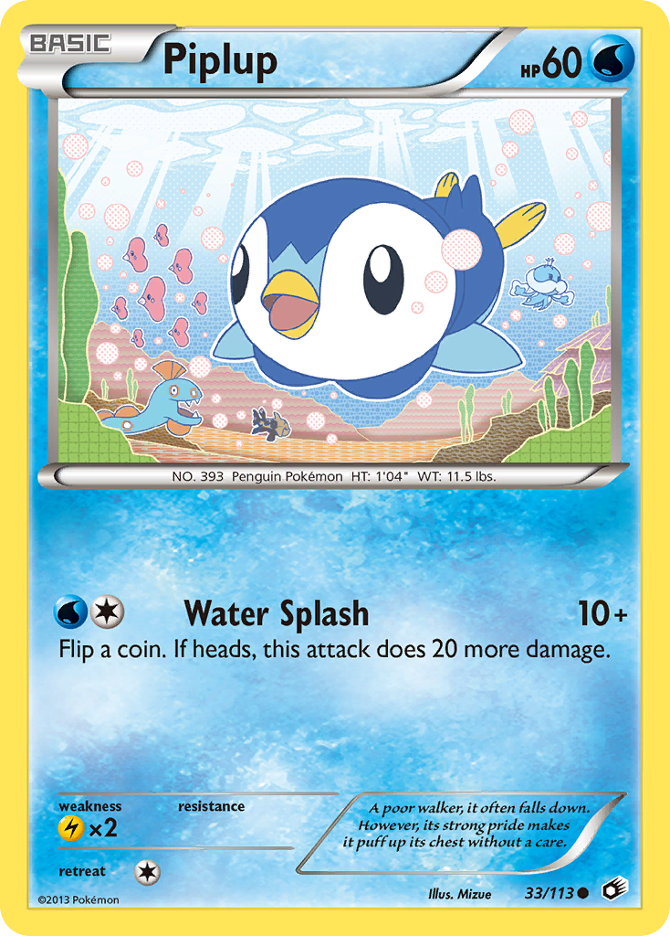 Piplup (33/113) [Black & White: Legendary Treasures] | Shuffle n Cut Hobbies & Games