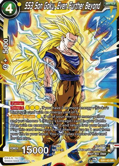 SS3 Son Goku, Even Further Beyond (EB1-043) [Battle Evolution Booster] | Shuffle n Cut Hobbies & Games