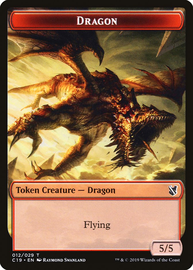 Dragon Token [Commander 2019 Tokens] | Shuffle n Cut Hobbies & Games