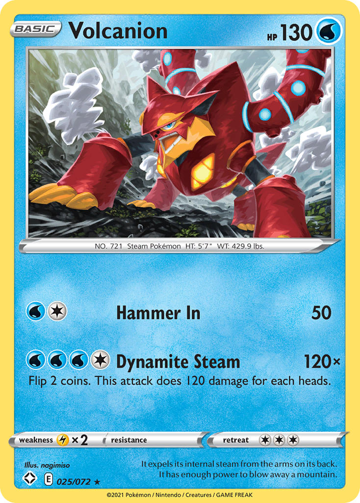 Volcanion (025/072) [Sword & Shield: Shining Fates] | Shuffle n Cut Hobbies & Games