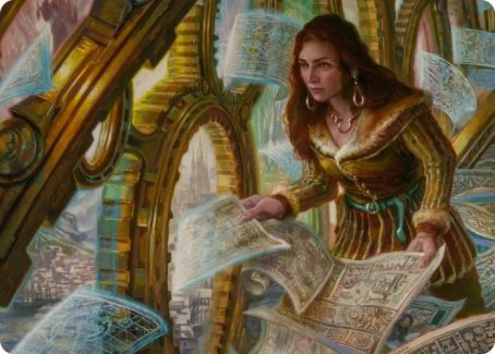 Cartographer's Survey Art Card [Innistrad: Crimson Vow Art Series] | Shuffle n Cut Hobbies & Games