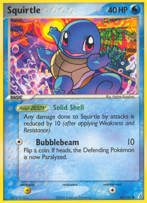 Squirtle (64/100) [EX: Crystal Guardians] | Shuffle n Cut Hobbies & Games