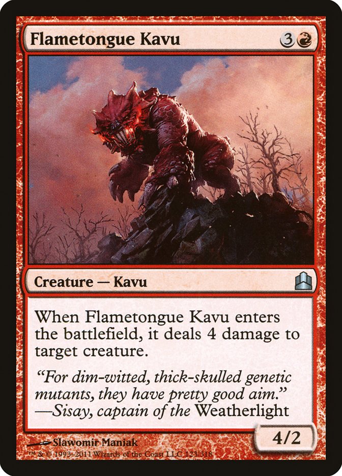 Flametongue Kavu [Commander 2011] | Shuffle n Cut Hobbies & Games