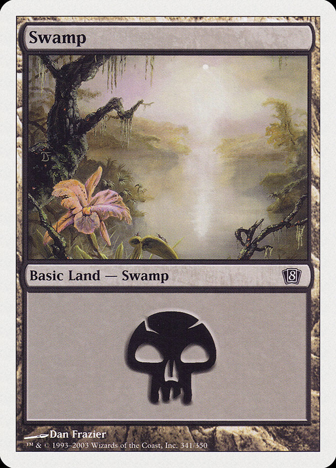 Swamp (341) [Eighth Edition] | Shuffle n Cut Hobbies & Games