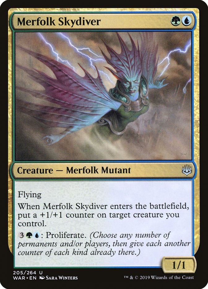 Merfolk Skydiver [War of the Spark] | Shuffle n Cut Hobbies & Games