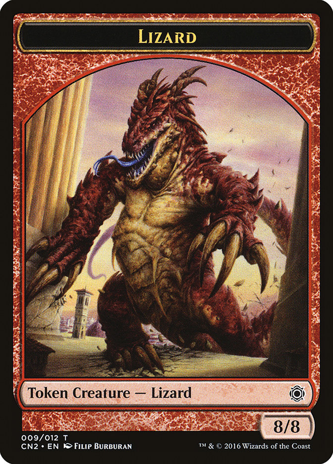 Lizard Token [Conspiracy: Take the Crown Tokens] | Shuffle n Cut Hobbies & Games