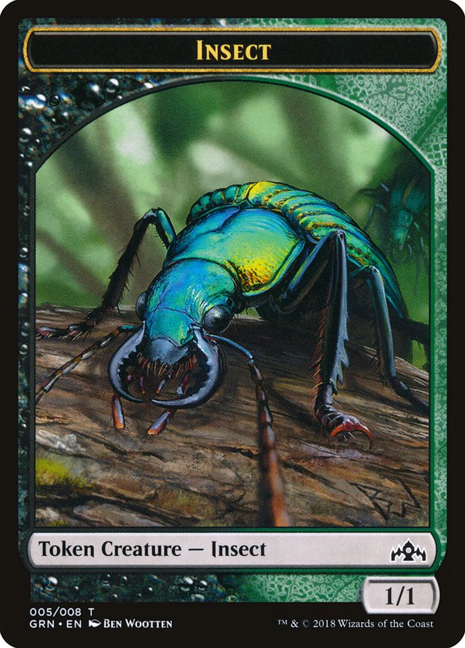 Insect Token [Guilds of Ravnica Tokens] | Shuffle n Cut Hobbies & Games