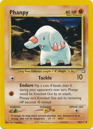 Phanpy (43/111) [Neo Genesis Unlimited] | Shuffle n Cut Hobbies & Games