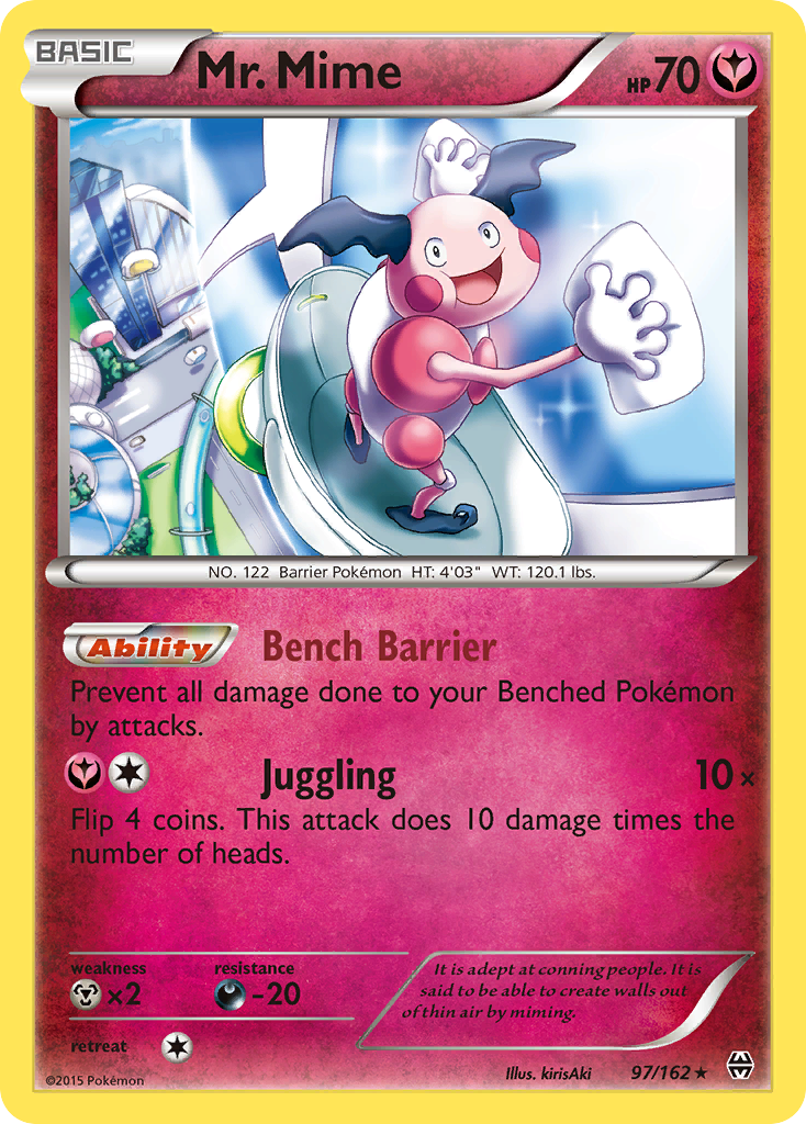 Mr. Mime (97/162) [XY: BREAKthrough] | Shuffle n Cut Hobbies & Games