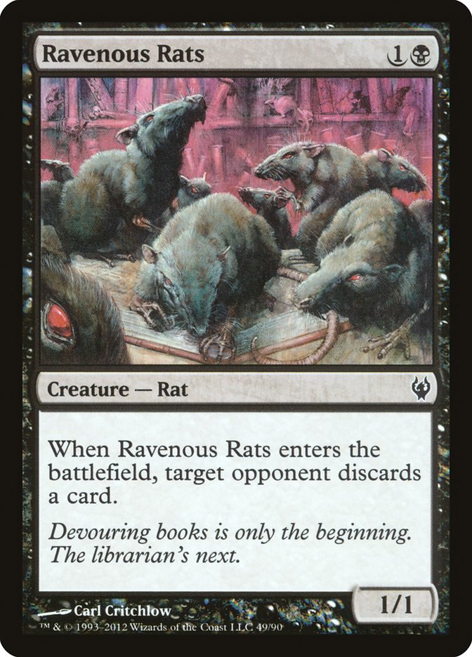 Ravenous Rats [Duel Decks: Izzet vs. Golgari] | Shuffle n Cut Hobbies & Games
