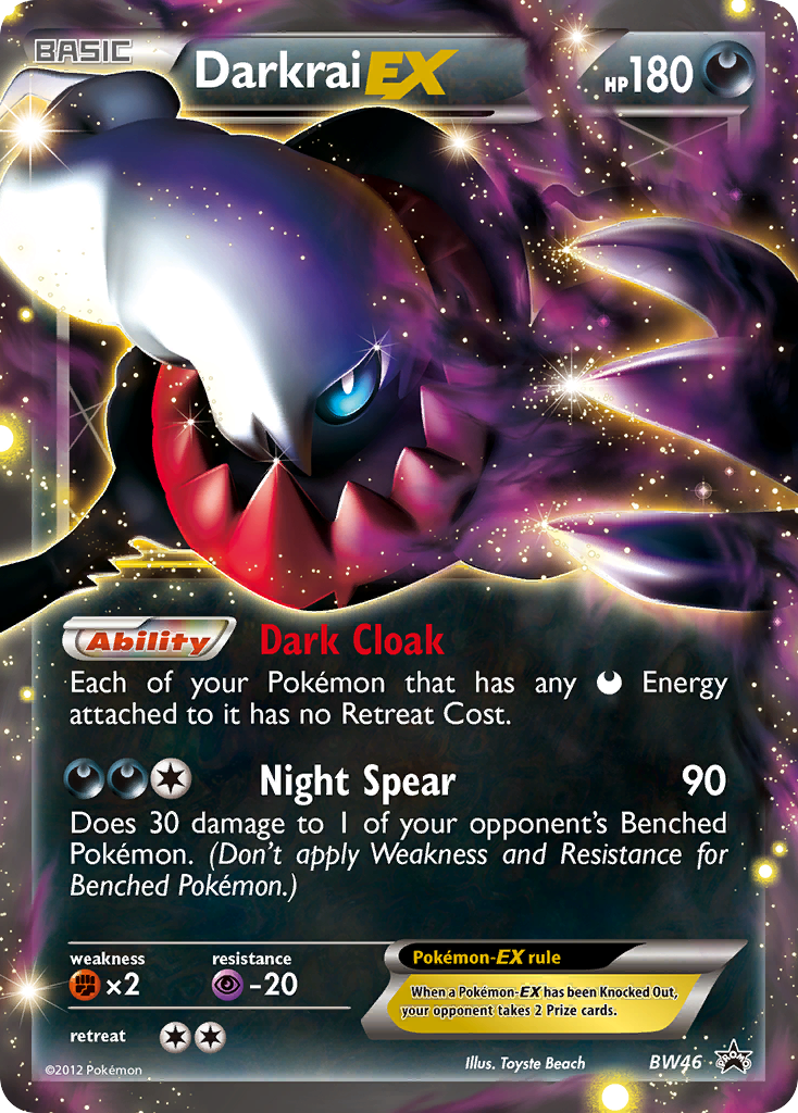 Darkrai EX (BW46) [Black & White: Black Star Promos] | Shuffle n Cut Hobbies & Games